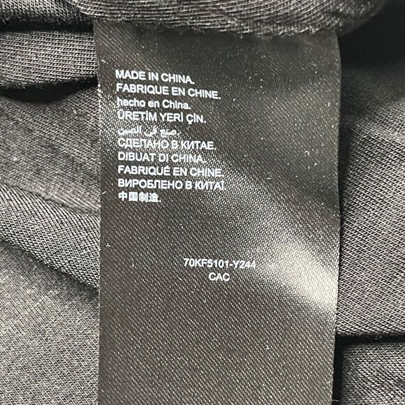 Bebe Dress Medium Black Multicolor Floral Grid Fit & Flare Sleeveless Party - Picture 10 of 15